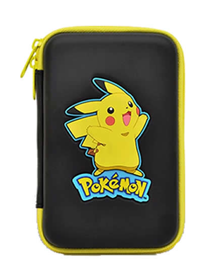 ESTUCHE RIGIDO NINTENDO 3DS POKEMON PIKACHU NEGRO