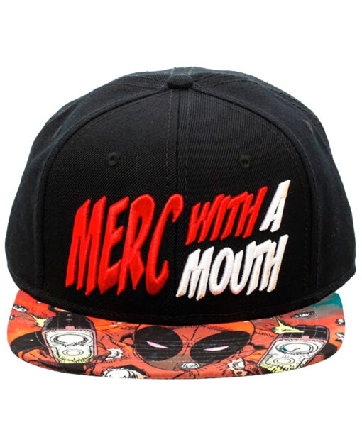 GORRA SNAPBACK DEADPOOL MERC WITH A MOUTH NEGRA