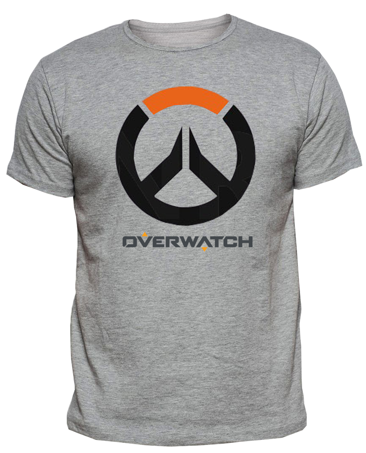 PLAYERA OVERWATCH LOGO GRIS CHICA
