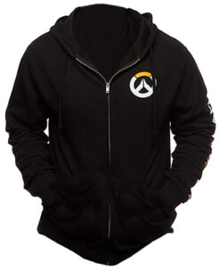 CHAMARRA OVERWATCH LOGO NEGRA GRANDE