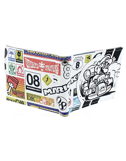 CARTERA MARIO KART BLANCO Y NEGRO - Image 2