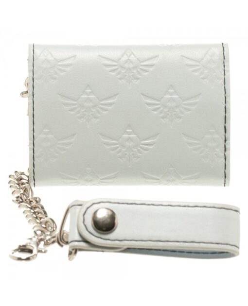 CARTERA CON CADENA ZELDA LOGO TRIFUERZA BLANCA - Image 2