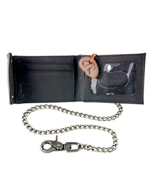 CARTERA CON CADENA THE WALKING DEAD ALAS DARYL NEGRA - Image 2
