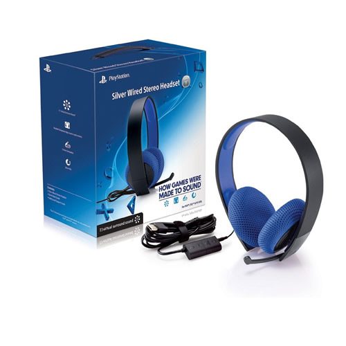 HEADSET PLAYSTATION 4 SILVER NEGRO Y AZUL - Image 3