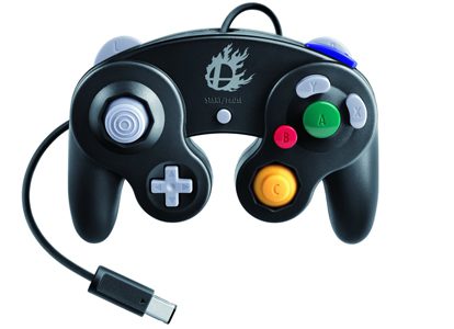 CONTROL WII U ALAMBRICO SUPER SMASH BROS NEGRO