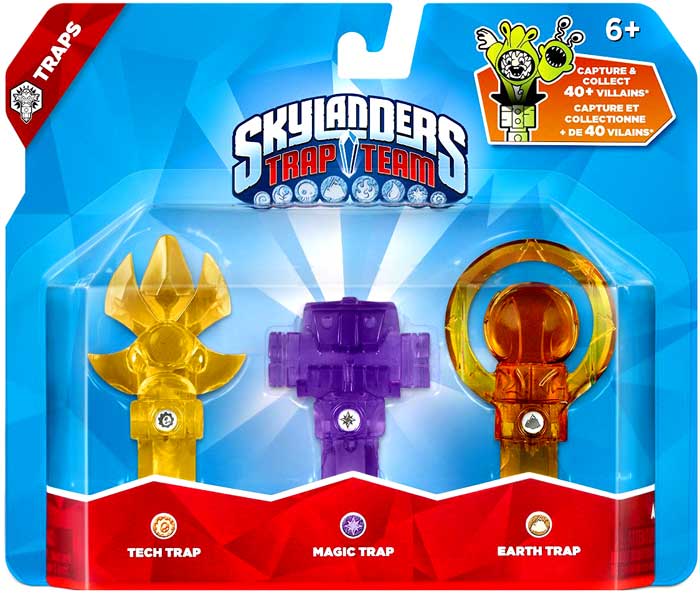 SKYLANDERS TRAP TEAM TECH MAGIC AND EARTH TRAP 3-PACK