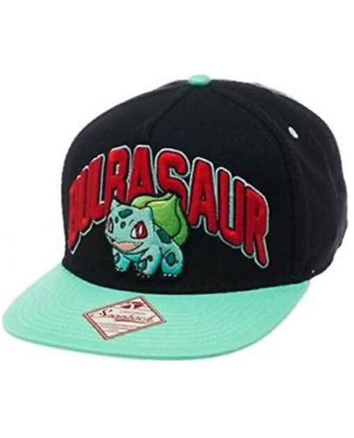 GORRA SNAPBACK POKEMON BULBASAUR NEGRA - Image 3