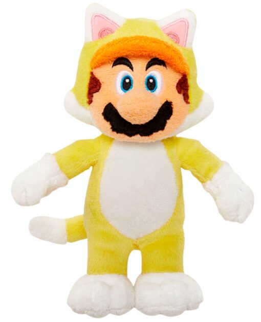 PELUCHE MARIO BROS LUIGI CON TRAJE KITSUNE 33 CM