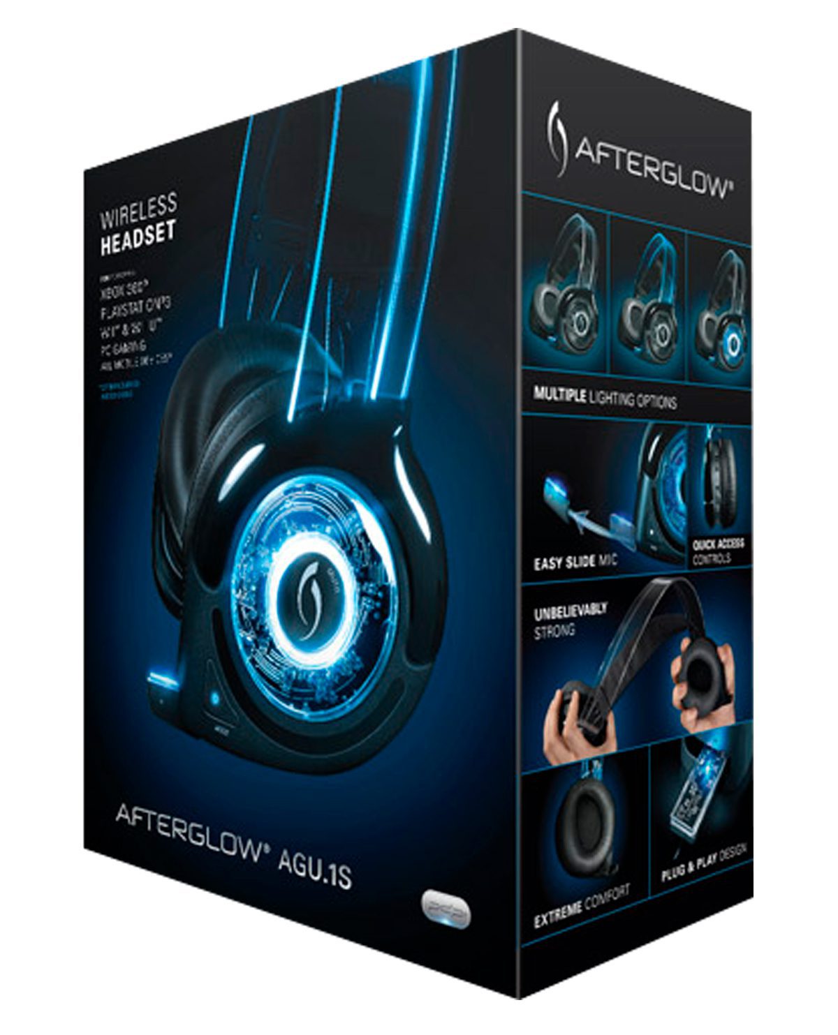 HEADSET XBOX 360 PDP AFTERGLOW AGU 1S NEGRO - Image 2