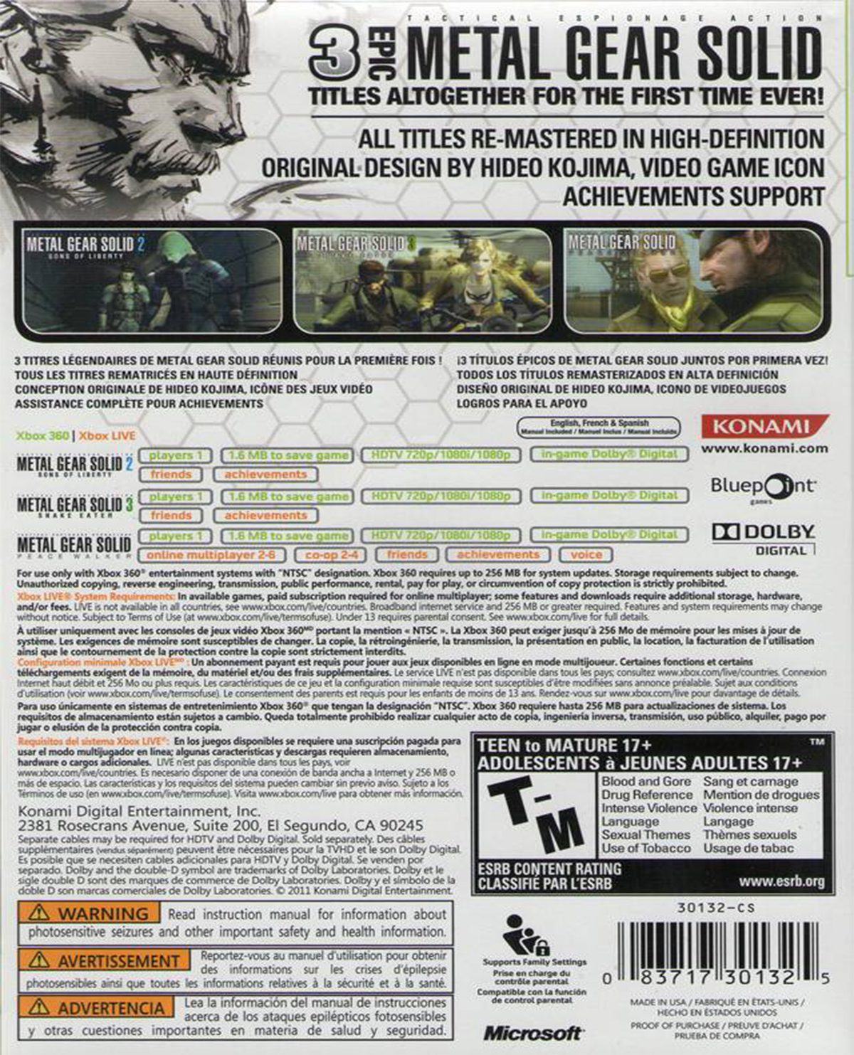 METAL GEAR SOLID HD COLLECTION - Image 2