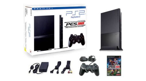 CONSOLA PLAYSTATION 2 SLIM NEGRO CON PRO EVOLUTION SOCCER 2009 - Image 3