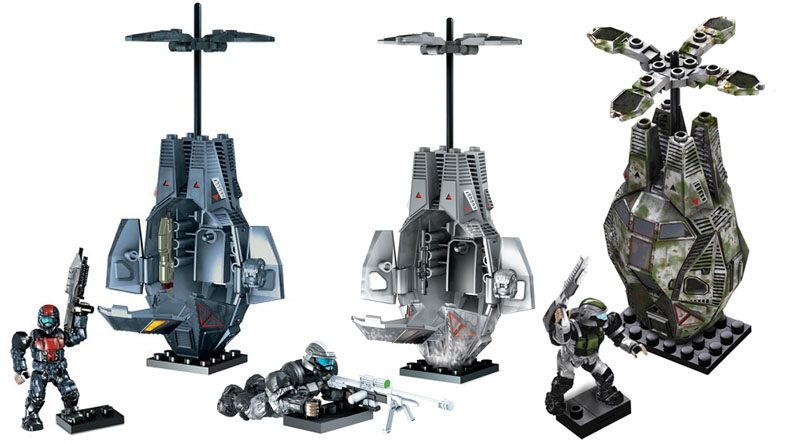 SET DE FIGURAS HALO ODST DROP POD - Image 2