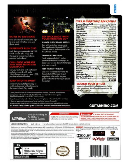 GUITAR HERO WARRIORS OF ROCK SOFTWARE - Image 2