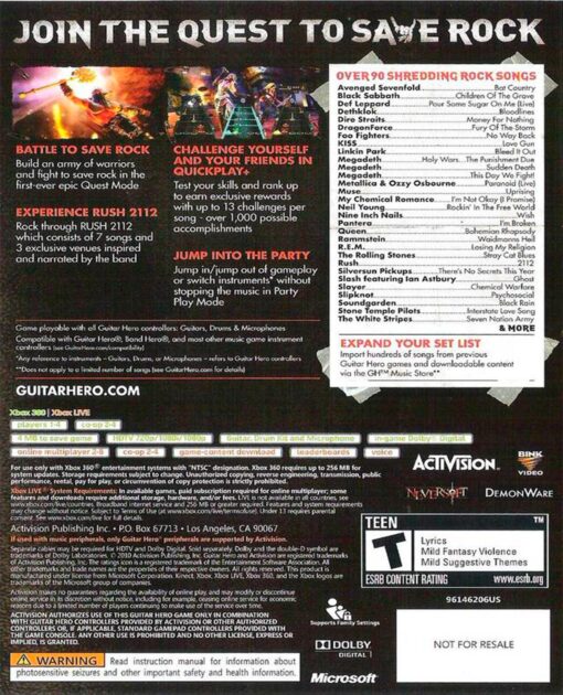 GUITAR HERO WARRIORS OF ROCK - Image 2