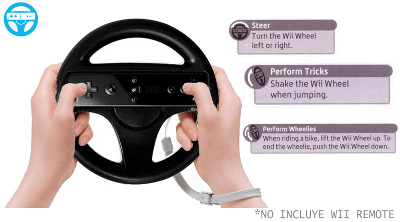 WII WHEEL BLACK - Image 2