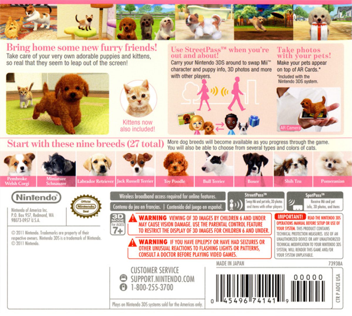 NINTENDOGS CATS TOY POODLE