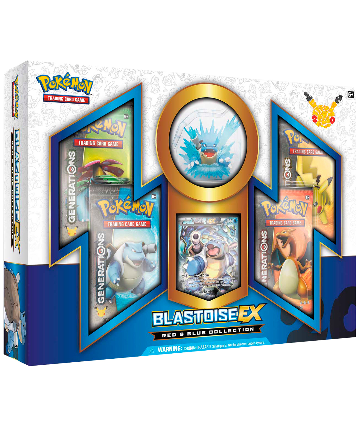CAJA POKEMON TRADING CARD GAME COLECCION RED AND BLUE BLASTOISE EX