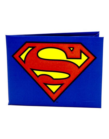 CARTERA DE PAPEL SUPERMAN LOGO AZUL