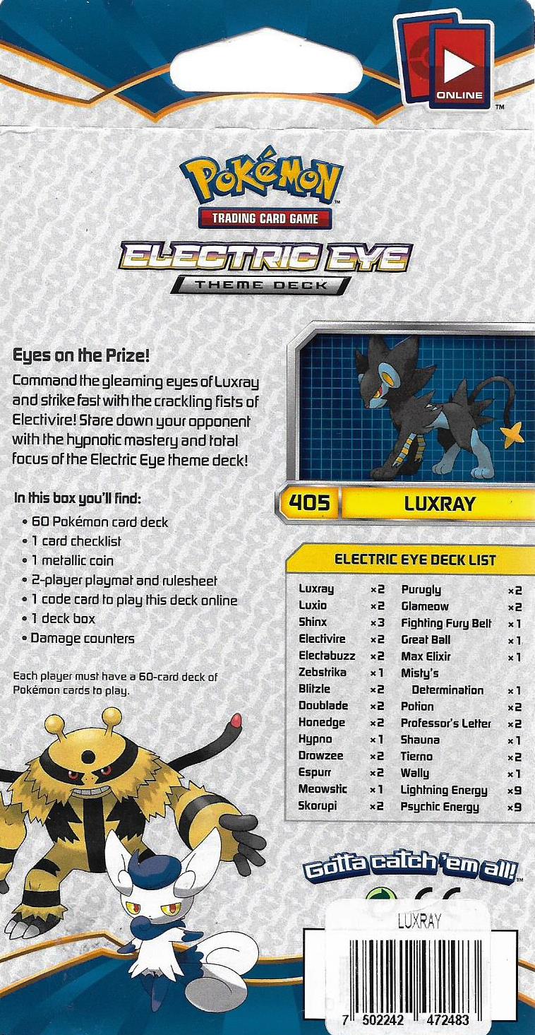 DECK POKEMON TRADING CARD GAME XY BREAKPOINT LUXRAY