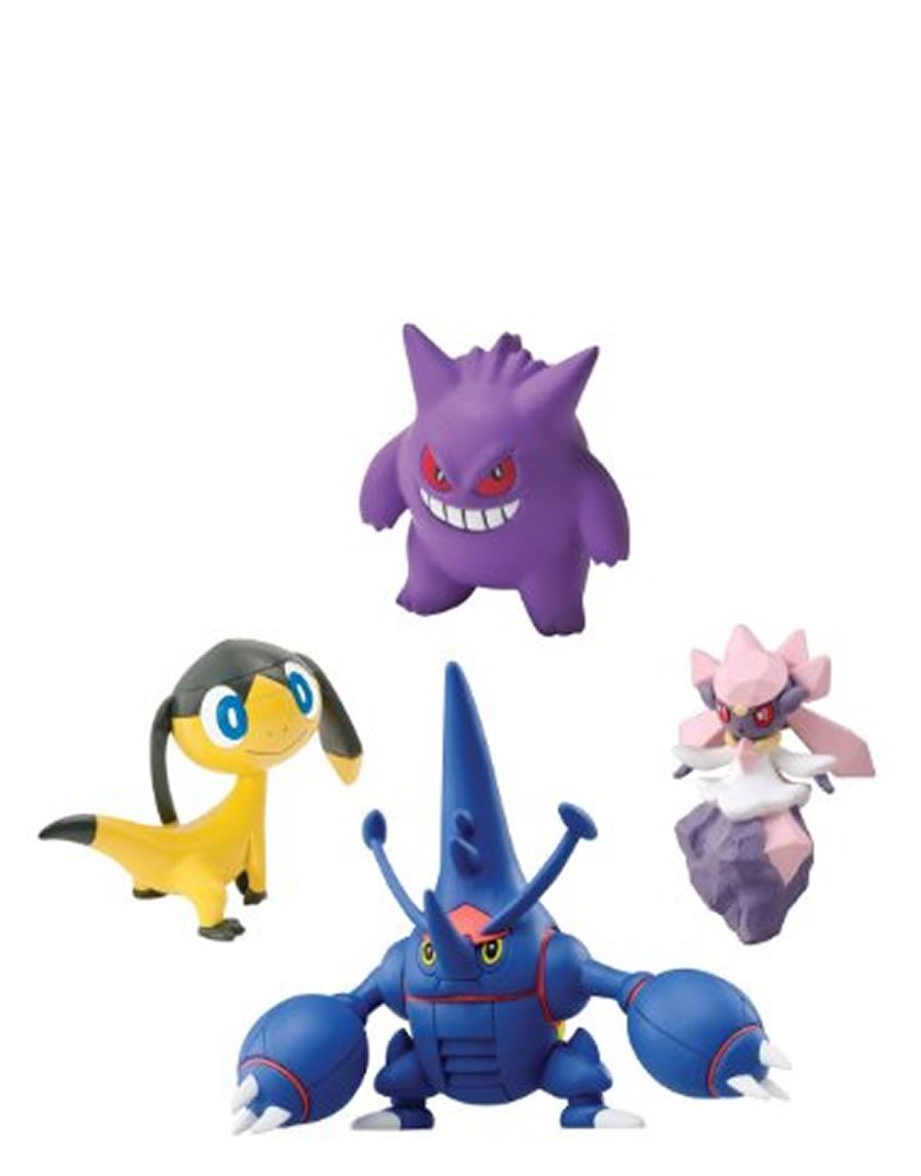 POKEMON XY4 FIGURE PACK MEGA HERACROSS DIANCIE GENGAR HELIOP - Image 3