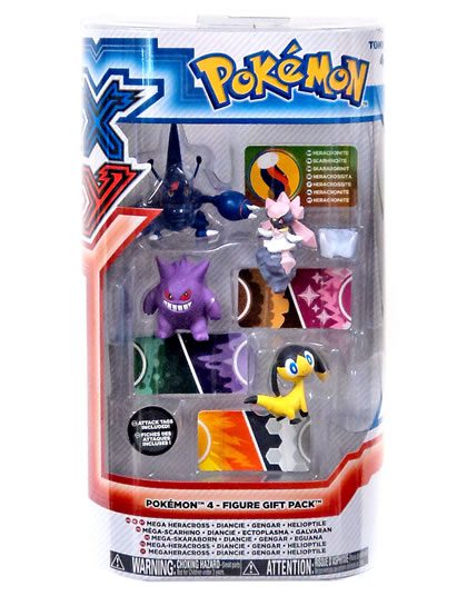 POKEMON XY4 FIGURE PACK MEGA HERACROSS DIANCIE GENGAR HELIOP - Image 2