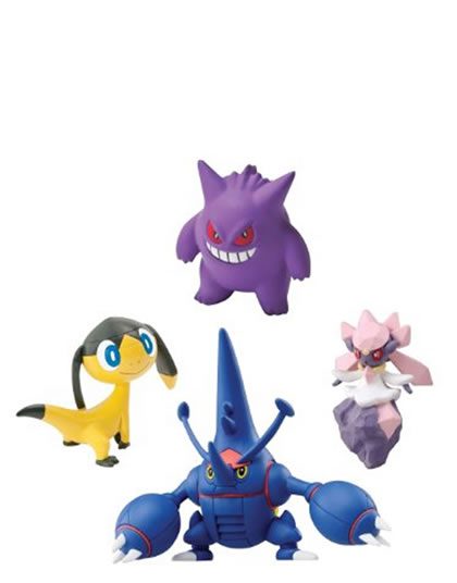 POKEMON XY4 FIGURE PACK MEGA HERACROSS DIANCIE GENGAR HELIOP