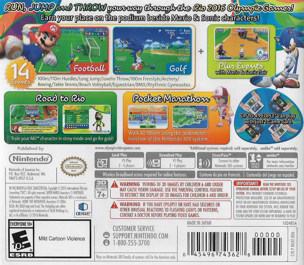 MARIO AND SONIC AT THE RIO 2016 OLYMPIC GAMES - Image 2