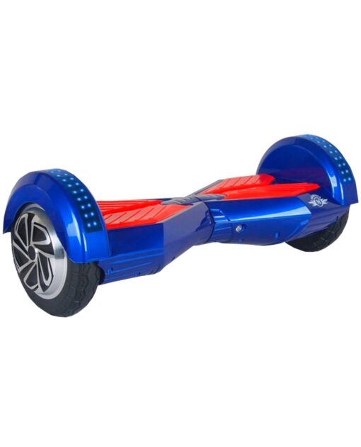 HOVERBOARD ELECTRICO 20 CM AZUL Y ROJO CON PARLANTE Y BLUETOOTH - Image 2