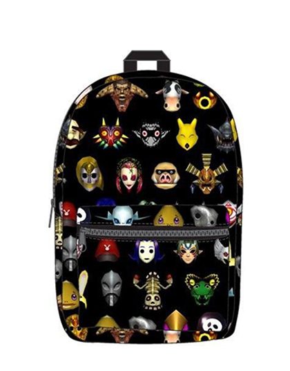 MOCHILA THE LEGEND OF ZELDA MAJORAS MASK ALL MASKS