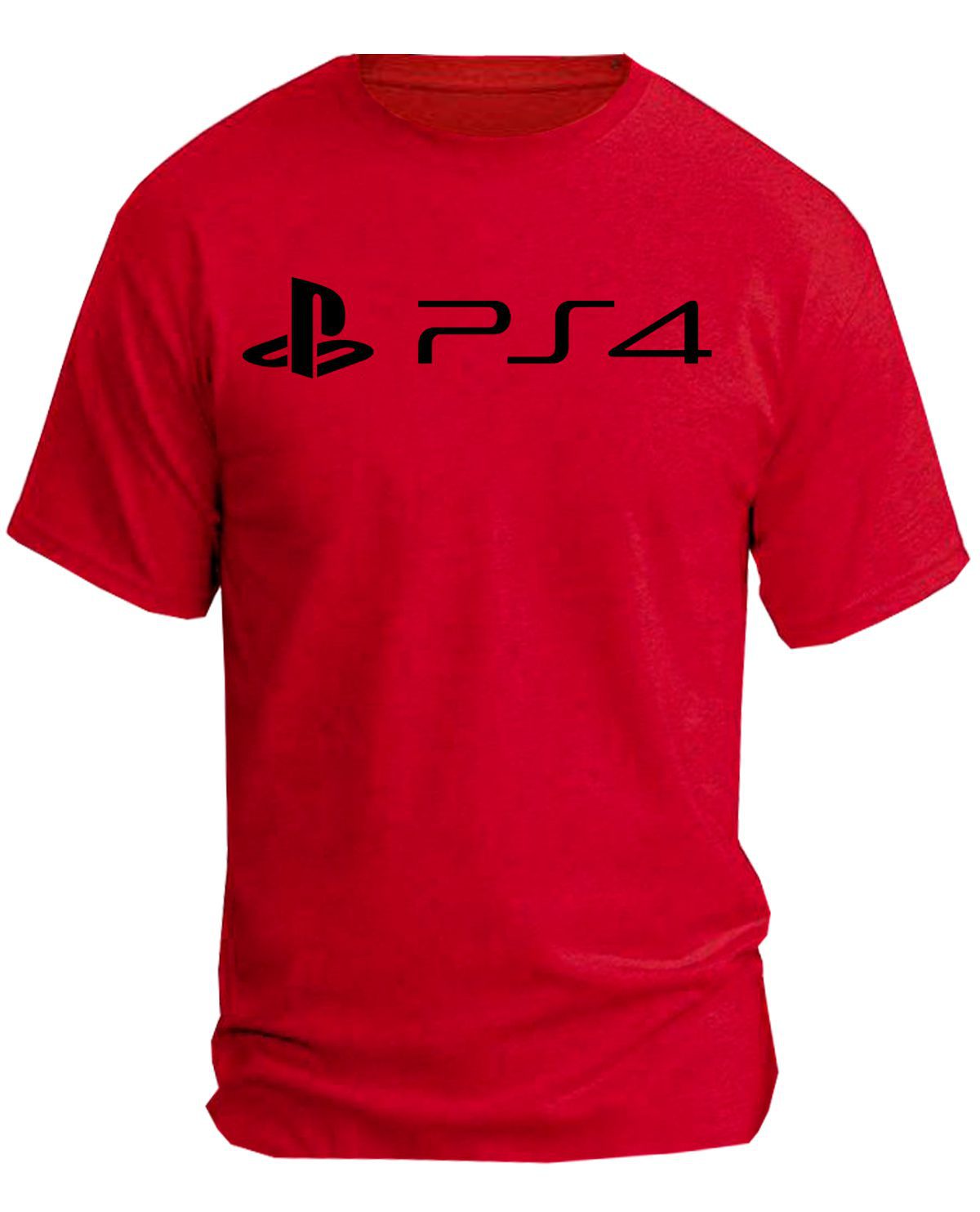 PLAYERA PLAYSTATION LOGO ROJA CHICA