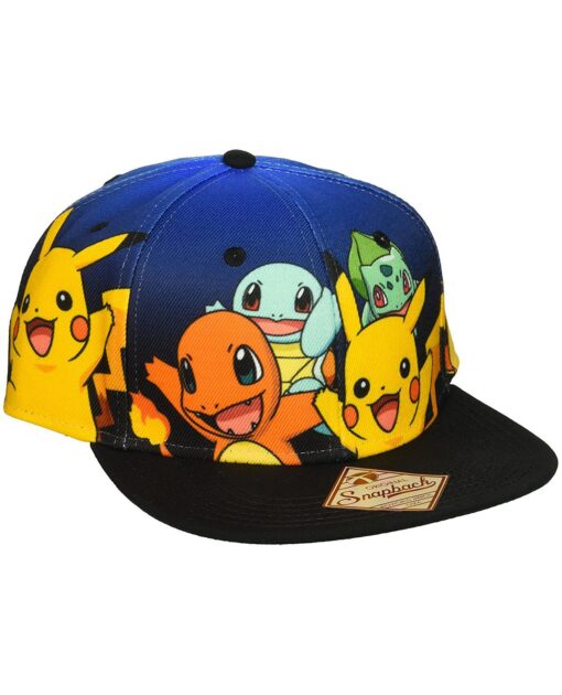 GORRA SNAPBACK POKEMON STARTERS AZUL - Image 3