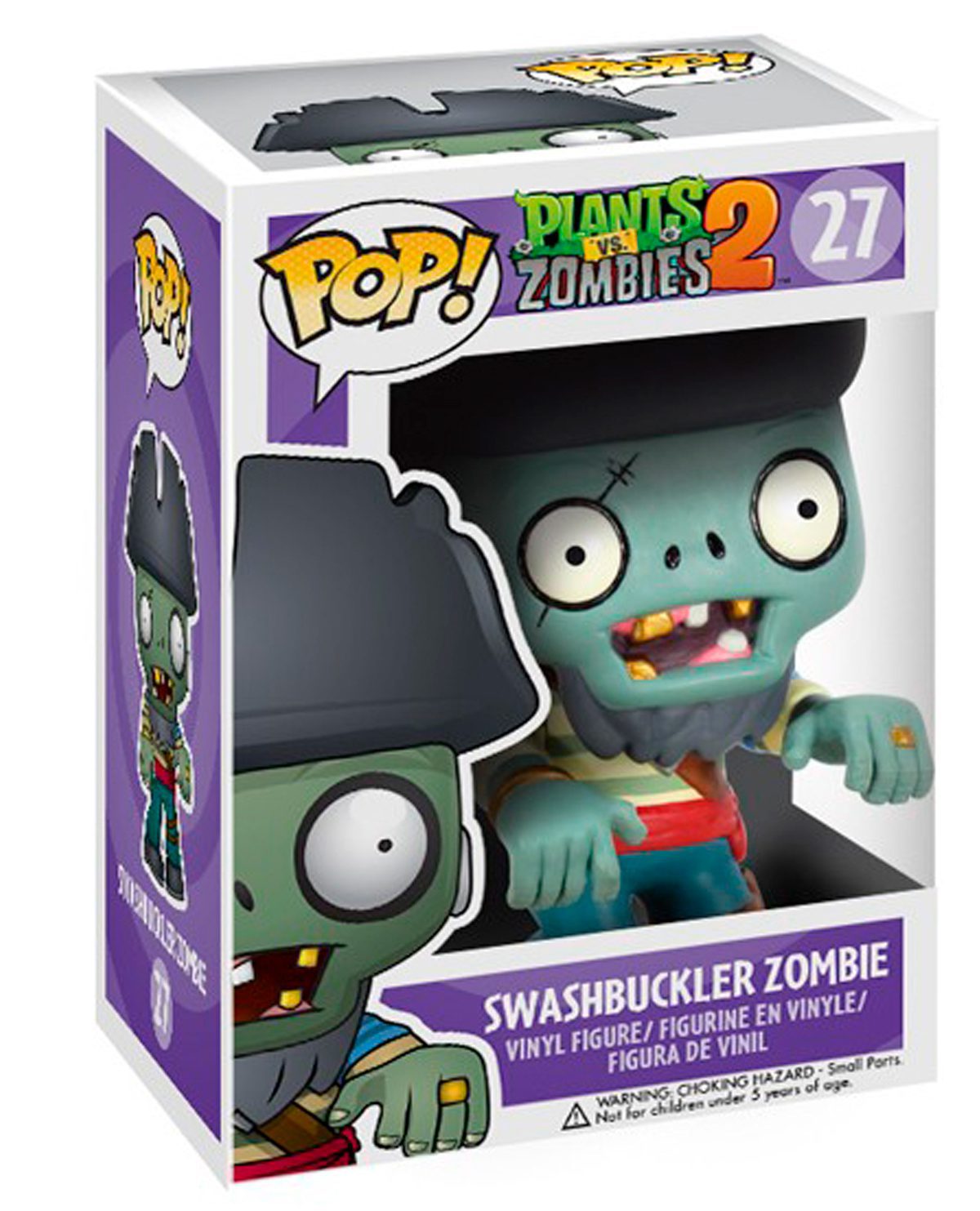 FIGURA POP PLANTS VS ZOMBIES PIRATE ZOMBIE - Image 2