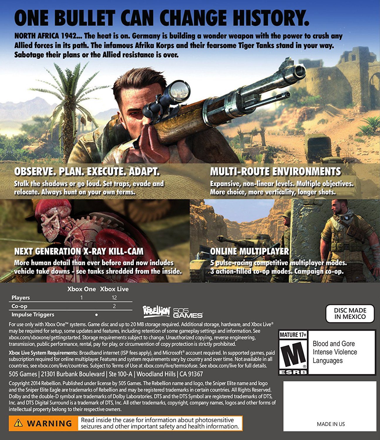 SNIPER ELITE III ULTIMATE EDITION – Gameplanet