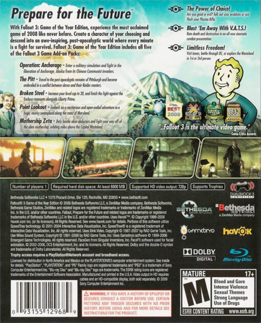 FALLOUT 3 GAME OF THE YEAR EDITION - Image 2