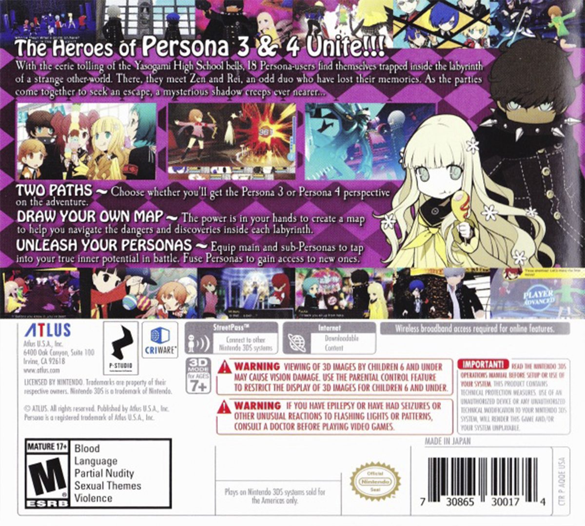 PERSONA Q SHADOW OF THE LABYRINTH D1 EDIITON - Image 2