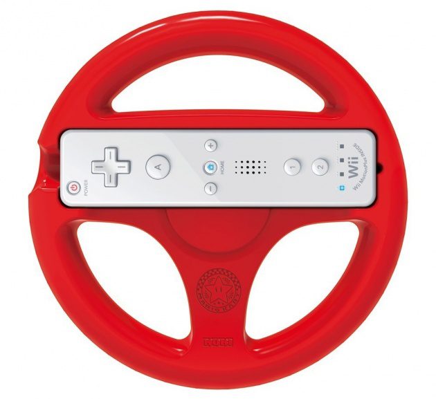 WIIU MARIO KART 8 RACING WHEEL RED