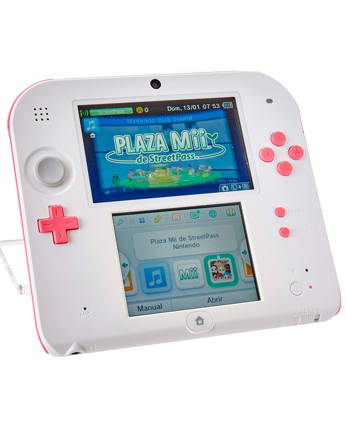 CONSOLA NINTENDO 2DS ROSA PEACH CON ESTUCHE - Image 2