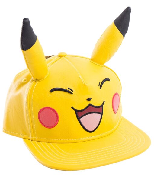 GORRA SNAPBACK POKEMON ROSTRO PIKACHU AMARILLO - Image 2