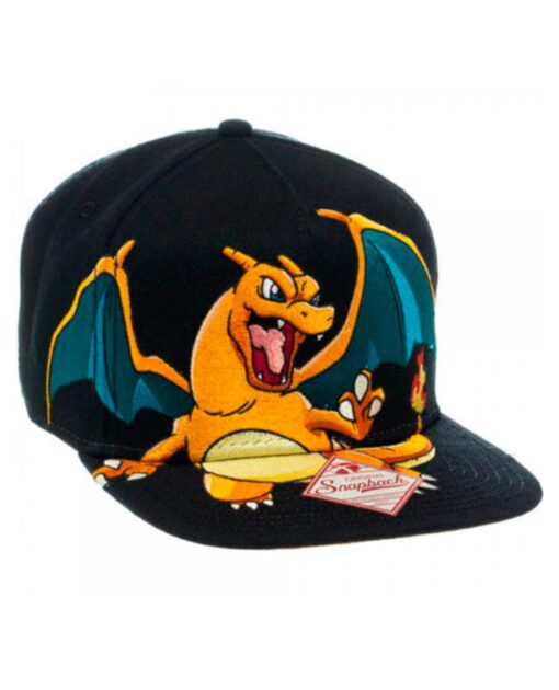 GORRA SNAPBACK POKEMON CHARIZARD NEGRA - Image 3