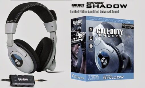 HEADSET PLAYSTATION 3 TURTLE BEACH CALL OF DUTY GHOSTS SHADOW BLANCO Y NEGRO - Image 3