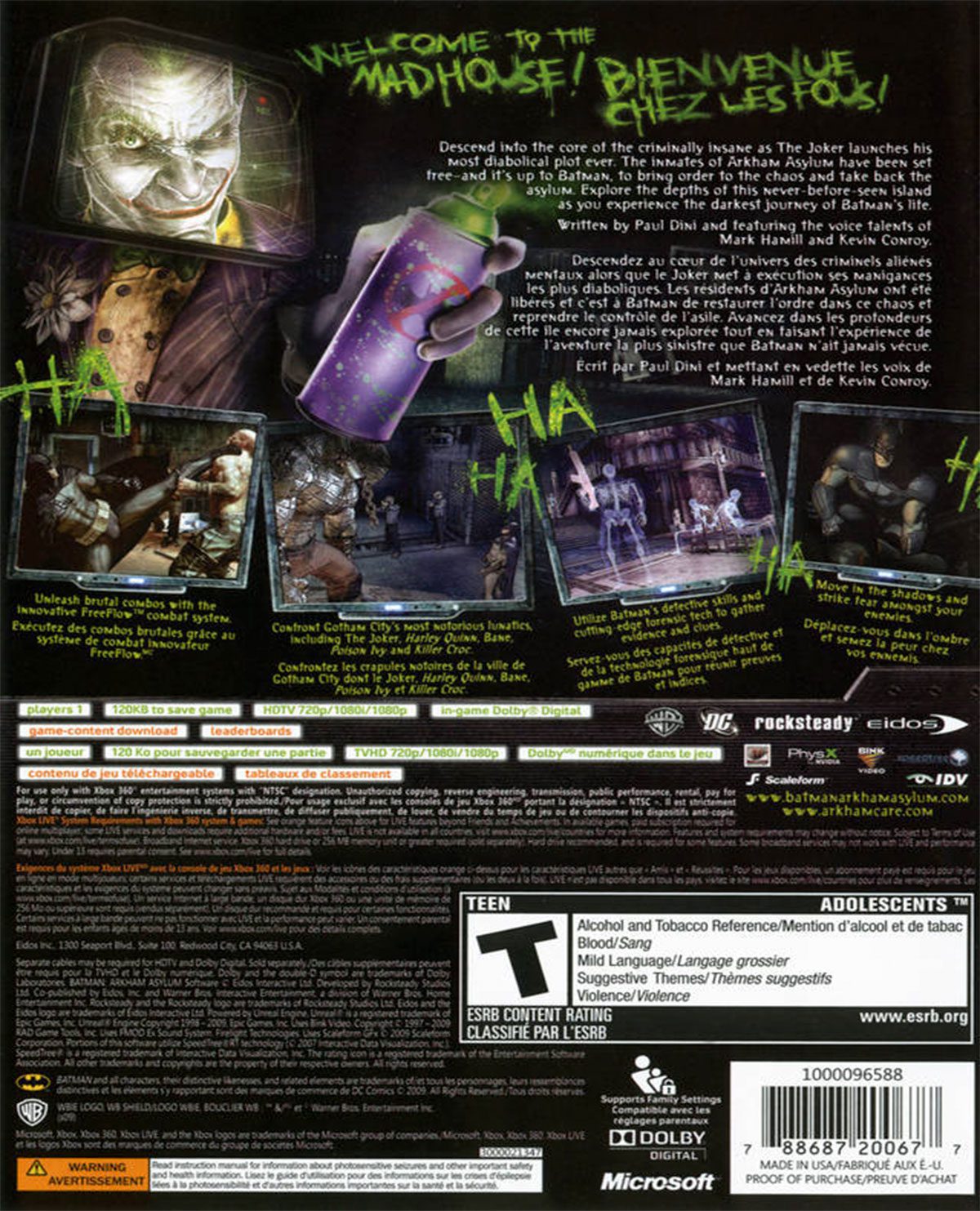 BATMAN ARKHAM ASYLUM GAME OF THE YEAR EDITION - Image 2