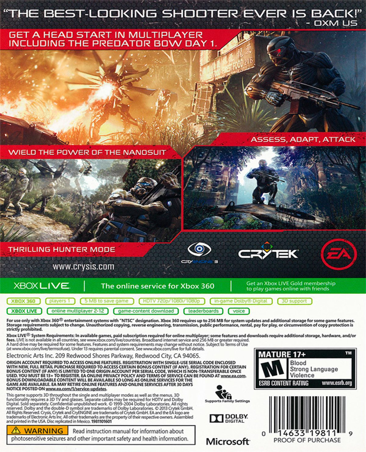 CRYSIS 3 HUNTER EDITION – Gameplanet