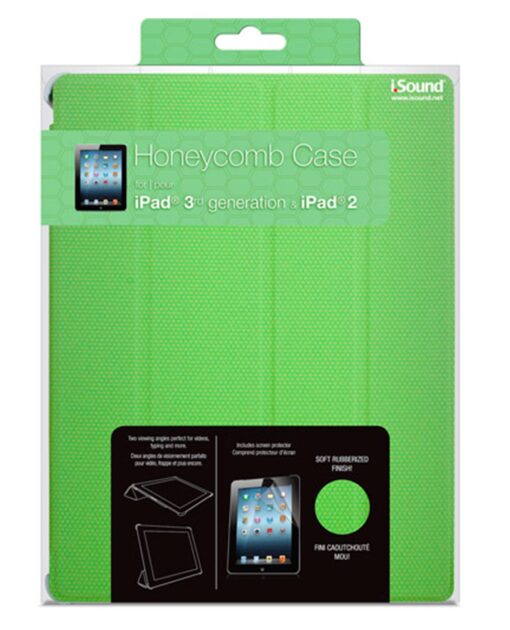 FUNDA RIGIDA IPAD 3 HONEYCOMB VERDE