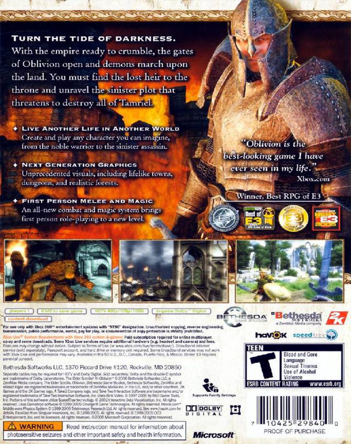 OBLIVION ELDER SCROLLS 4 - Image 2