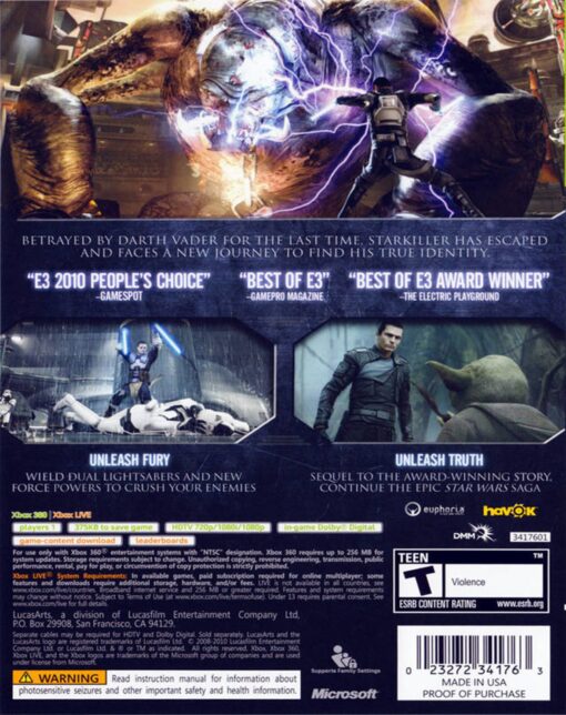 STAR WARS THE FORCE UNLEASHED 2 - Image 2