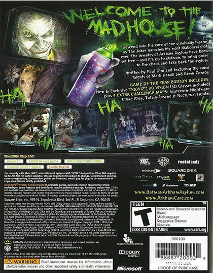 BATMAN ARKHAM ASYLUM - Image 2