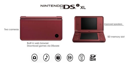 CONSOLA NINTENDO DSI XL ROJO BURGUNDY - Image 2