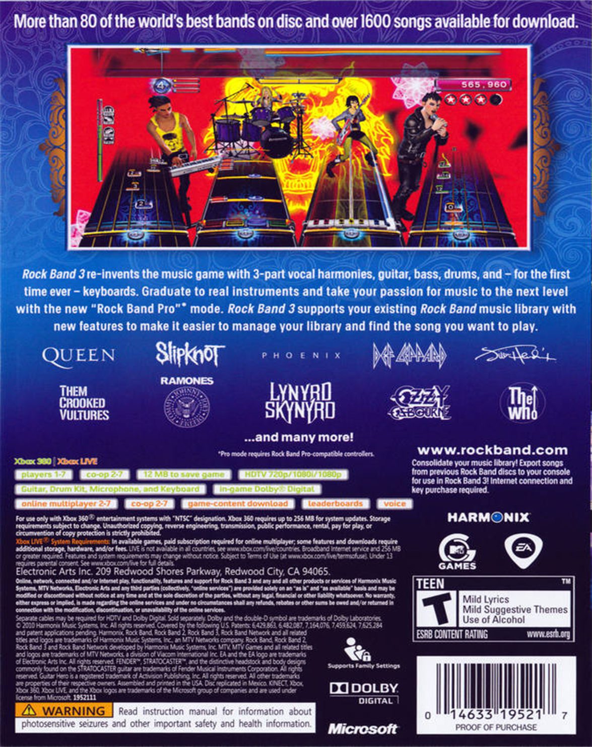 ROCK BAND 3 SOFTWARE - Image 2