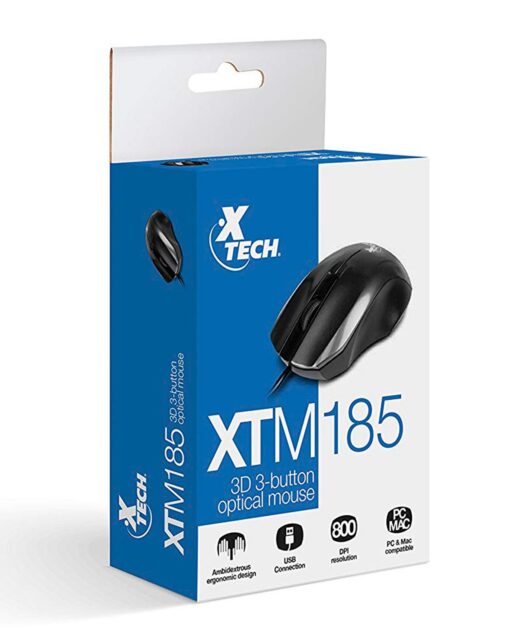 Xtech - Mouse - Wired - USB - 3D optical - Image 2