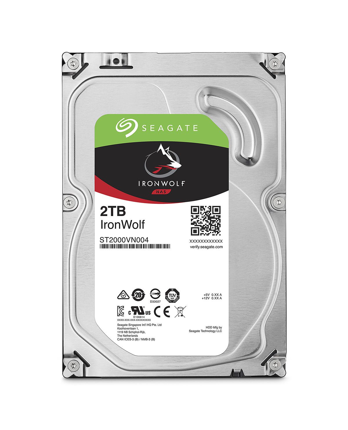DISCO DURO NAS SEAGATE IronWolf 3.5 1-8 BAHIAS 2TB SATA III 5900RPM 64MB CACHE